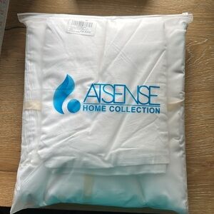 ATsense duvet cover Set CA king white NEW washed cotton 96’X104’ Hotel Style